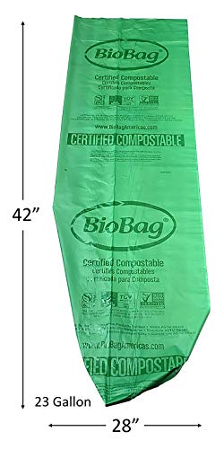 BioBag (САЩ) Оригинална Компостируемый чанта, 23 литра, 120 литра, Сертифицирани Компостируемые втулки за хранителни отпадъци,