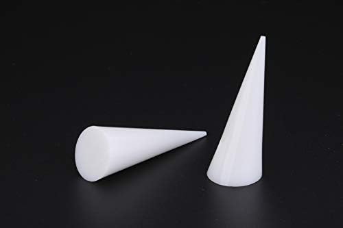 I-MART Опаковка от 10 Бижута, Поставка за Демонстрация на Пръстените, Акрилна Поставка във формата на Конус (Бяла)