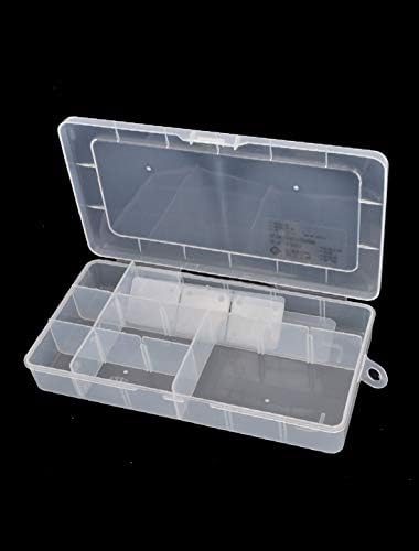 NEW LON0167 Clear Plastic Adjustable 15 Slots Electronic Component Storage Box Case(Klarer Kunststoff einstellbar 15 Steckplätze für elektronische
