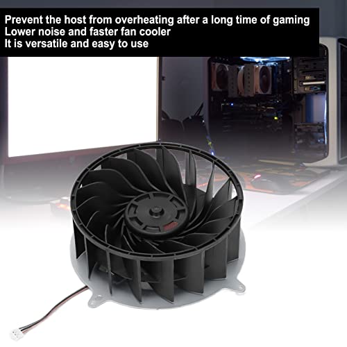 Вентилатор за Охлаждане на Корпуса на компютъра, Безшумен Вентилатор на кутията на компютъра, Лесен процесор за PS5
