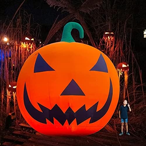 OZIS Гигантски 40-подножието на Надуваеми Тиквени Декорации Премиум-клас на Хелоуин с Воздуходувкой, Надуваеми Украса за Хелоуин,