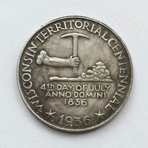 Изискана монета 1936 г. на Територията на Уисконсин Дете на ден Полдоллара Американската Възпоменателна Монета Колекция от Антични монети