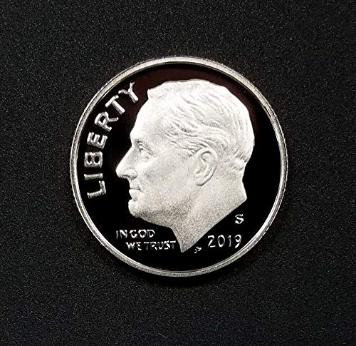 Монетен двор на САЩ с ДОКАЗАТЕЛСТВО Рузвелт десет цента 2019 г. DCAM