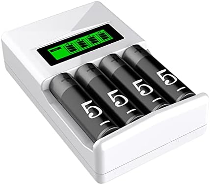 Зарядно устройство 4 Слота Бързо Зарядно устройство за литиево-йонни батерии RCR123A, включително 16340 16350 на Акумулаторни