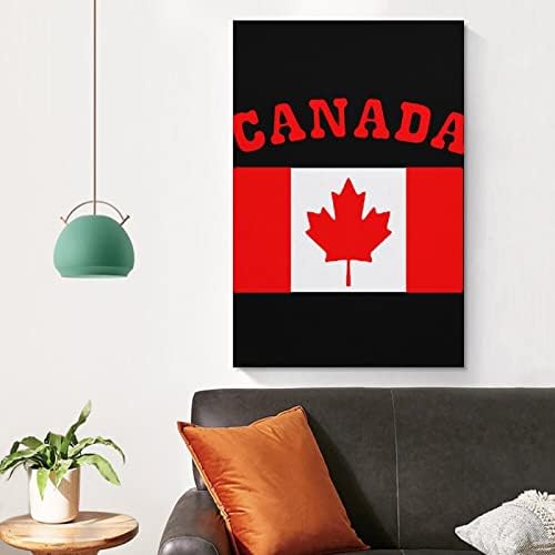 Флаг на Канада Публикува Стенни Живопис, Съвременно Произведение на Изкуството, Вертикално Подвесное Изображение за Декорация