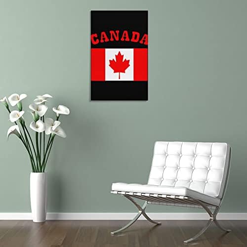 Флаг на Канада Публикува Стенни Живопис, Съвременно Произведение на Изкуството, Вертикално Подвесное Изображение за Декорация на Дома в Спалнята
