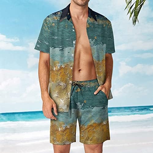 IJKEID плувен състезателен костюм мъжки мъжки летен плаж за почивка на брега на Хавай Дигитален 3D печат на къси и 3-кратни