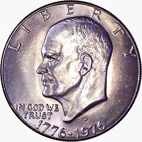 1976 Долар Айзенхауер Айк, 1 долар, Блестящи, Без да се прибягва