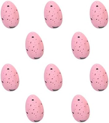 Baishitop Моделиране 10 бр. Декорация със собствените си ръце Пластмасови Цветни Ярки Великденски яйца и Пластмасови Яйца Украса и Затвори