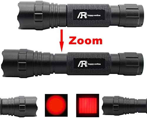 AR happy online 2 набор от led тактически фенери с червена светлина, Однорежимный, Мащабируем, Водоустойчива, led фенер с червена