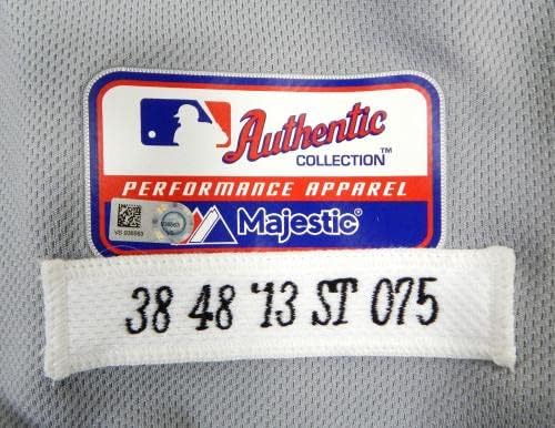 2013 Детройт Тайгърс Дарин Даунс №38, издаден в Сивата жилетка 48 950 долара - Използваните в игрите на тениски, MLB