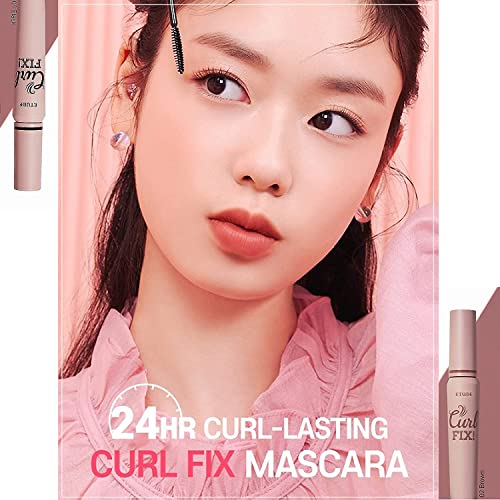 ETUDE New Curl Fix Mascara 8g, За грима на миглите, Корейската Козметика, Водоустойчиво, Подкручивающаяся, Устойчива спирала