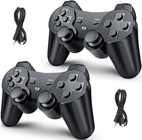 Безжичен контролер EFFUN за Playstation 3, Безжичен контролер за PS3, Двоен амортисьор, 6-Ос сензор, Подобрена скорост на реакция на