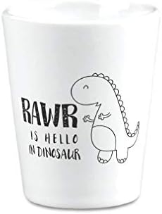 Керамични Чашки Rawr Is Здравей in Динозавър Аксесоари за бар Dinos Animals Аксесоари 2 Грама