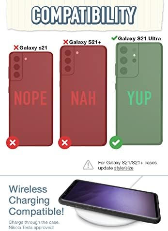 Луксозен калъф-джобен формат на Galaxy S21 Ultra - Wallet Slayer Vol. 1 [Защитен калъф-стойка за кредитни карти Samsung] (Коприна)