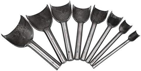 Планински мъжки Професионални инструменти от 100 мм от високо стомана 1/2 с полукръгла Кожена Перфоратор за Бродерия, Нож за