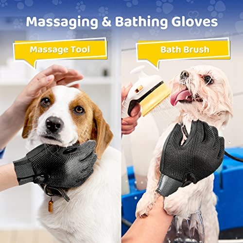 Подобрена версия на Ръкавици за грижа за домашни животни - Нежна Ръкавица-четка за премахване на косми - Ефективна рукавица