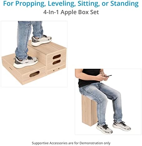 PROAIM Пълен набор от 4 Стандартни бели кутии на Apple за студио, на снимачната площадка и фотография. Многофункционални