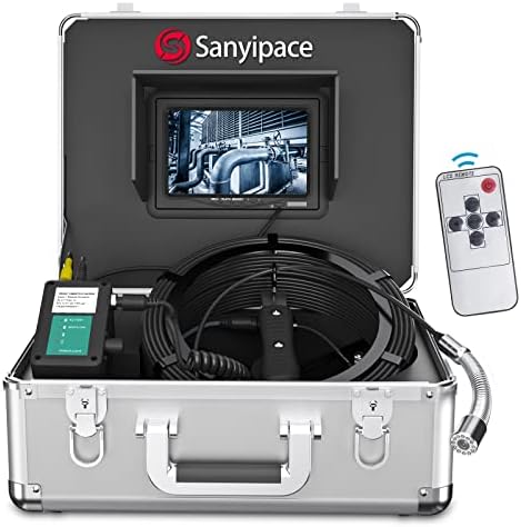 Канализационната помещение Sanyipace, Дистанционно управление, 1080P FHD, Наддаване, 100 фута /30 метра, син сапфир обектив, Индикатор