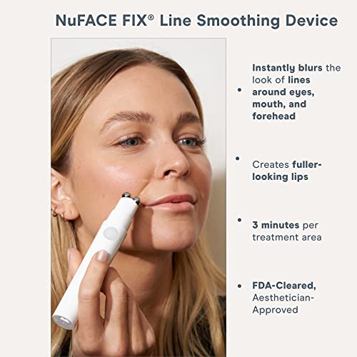 Стартов комплект NuFACE FIX – Линейно Изглаждащ Микротоковое устройство със Серум за лице, 0,5 течни унции