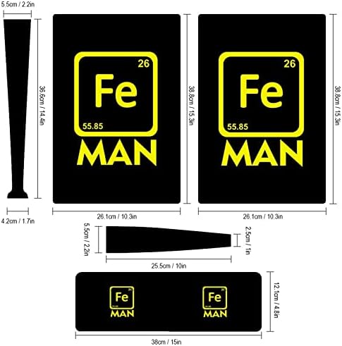 Man Fe-Периодичната таблица на химията желязо 3 бр. Стикер за цялото Тяло, Стикер за PS5 Digital Edition за конзолата PS5 и