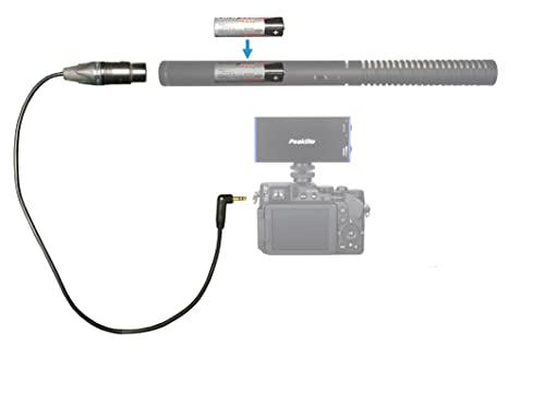 Peaklite PL-C07 3-пинов XLR с директен жак 3,5 мм 18, Кабел с микрофон за DSLR, Беззеркальной камера, MKE600, NTG2, NTG4