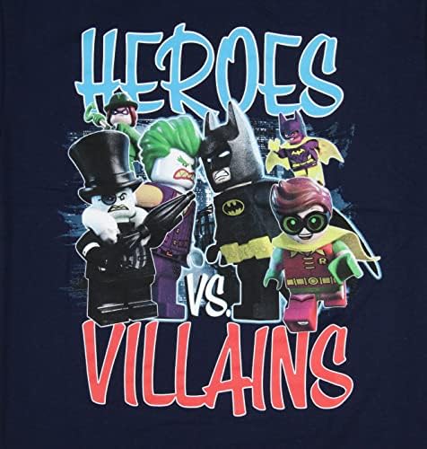 Тениска с характер, LEGO Batman The Movie Boys Heroes Vs. Villains (Малка)