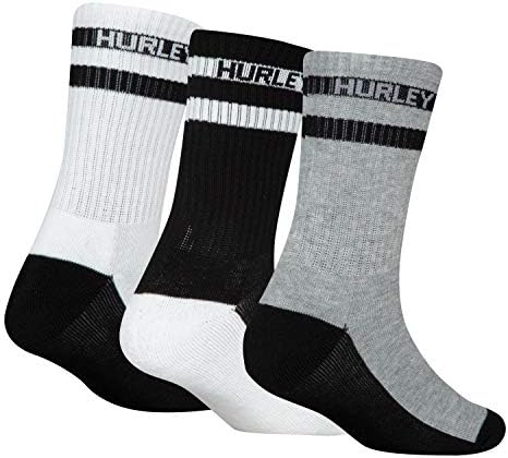 Активни ежедневни плетени чорапи за екипажа Hurley Boys от 3 опаковки