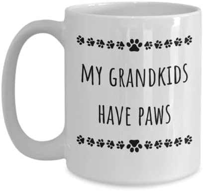 Моите внуци има лапи с Куче, баба, домашни любимци, бабини Лапи, подарък, Лапи, Дедушкин Кожа, Баба Подарък за животни, баби и дядовци, Подарък