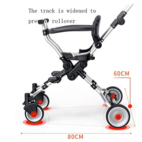 WDBBY Детска количка is -Лека и сгъваема, децата с добро зрение, достатъчно е просто да вземе детето и да ходи