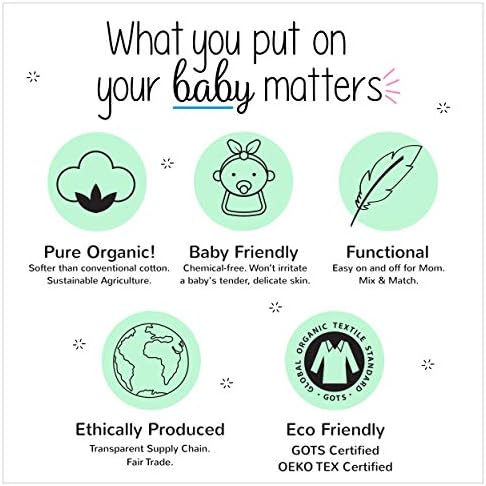 Твърди Пижами Lamaze Organic Baby с Ластик за по-малките момчета, На Крака, На Мълния