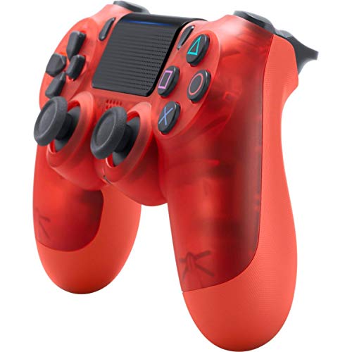 Безжичен контролер на Sony Dualshock 4 за Playstation 4 - Червен Кристал - Playstation 4 (Обновена)