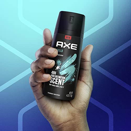 Дезодорант-спрей за тяло AXE Apollo за дълготрайна защита от миризмата, Дезодорант с градински чай и с кедрово дърво за мъже, които не съдържат