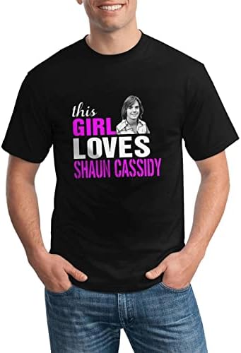 Тениска Shaun Cassidy Мъжки Дамски Ежедневни С кръгло деколте И Къс Ръкав, Класически Тениски За Джогинг, Пешеходен Туризъм,