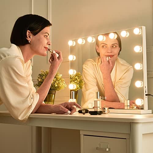 Огледало за тоалетка маса NeuType, Огледало за тоалетка маса с подсветка, Голливудское огледало за тоалетка маса с осветление,