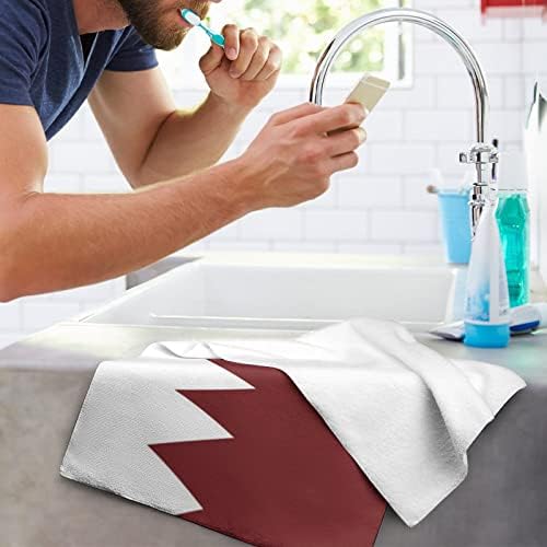 Кърпа за лице с Флага на Катар, Кърпи Премиум-клас, Гъба, Кърпа за миене на спа центъра на Хотела и Баня