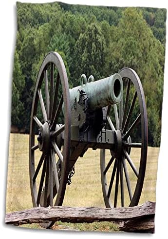 Кърпи 3dRose Florene за Патриотична оръдия времето на Гражданската война (twl-43816-1)