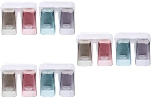 Alipis 3 Комплект Закачалка Без Паста за зъби Проста Опаковка Органайзер Без нокти Стенни Поставка за Тоалетна Многоцелеви Стенен