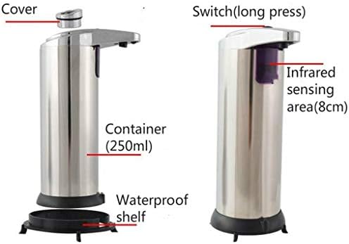 Дозатори за сапун Автоматично дозиране система течности Помпа за Инфрачервено Наблюдение Държач на бутилки Лосион от Неръждаема Стомана Опаковка