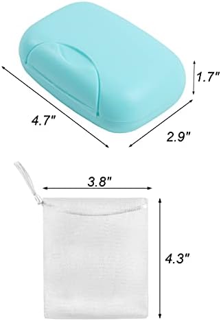 Snowkingdom 2 Опаковки Бяло и Синьо Пътен препарат за съдове Притежателя Калъф Запечатан Контейнер Shower Bathroom Домашен Открит