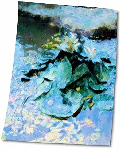Декоративни кърпи 3dRose Florene с Водни лилии (twl-19076-1)