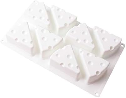 Guolarizi Сырное Десертно Пръстен 3D Торта за Печене на Силиконовата Форма на Художествена Форма Кухня, Трапезария и Бар (Бял)