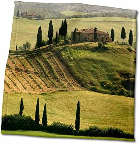 3dRose Италия, Тоскана, Вальдорча, Фермерска къща в San Quirico-Дорча - Кърпи (twl-205783-3)