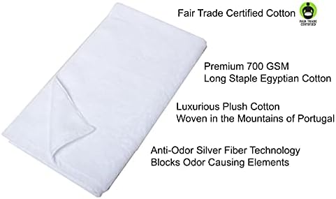 Луксозни хавлиени Кърпи MaisonX за баня | Ултра Мека Бяла Кърпа За тяло от Египетски Памук | Плюшевое Кърпа За душ 700 GSM|
