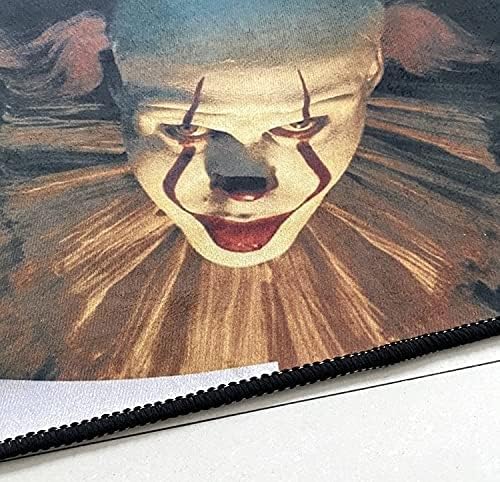 Подложка за Хелоуин Красота HAO - Врата подложка от филм на ужасите, подложка за клоун с 3D илюзия в клетката, Нескользящие