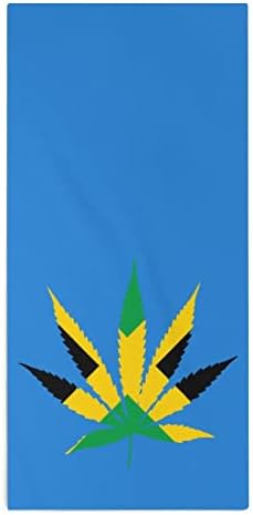 Ямайски Флаг, Гъба за Плевели, Кърпа 28,7 х 13,8, Кърпички За Лице От най-добрите Влакна, Высокоабсорбирующие Кърпи, Кърпи